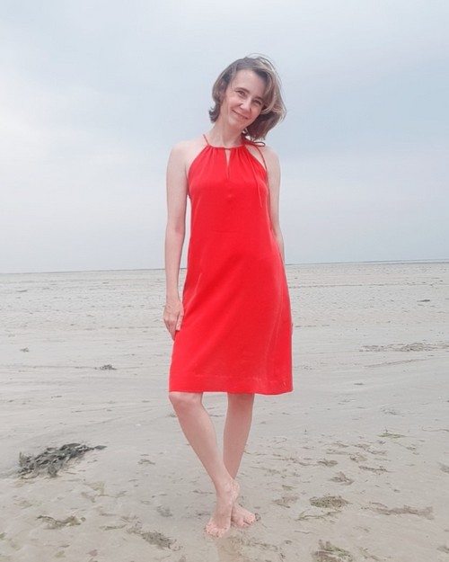 Robe Dreaming en tencel rouge