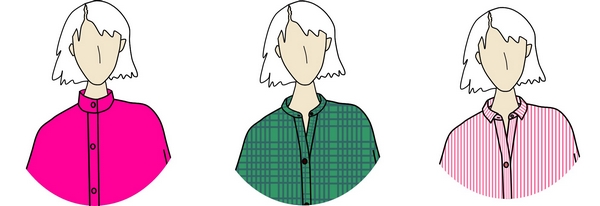 Robe Dune col droit, col mao ou col chemisier