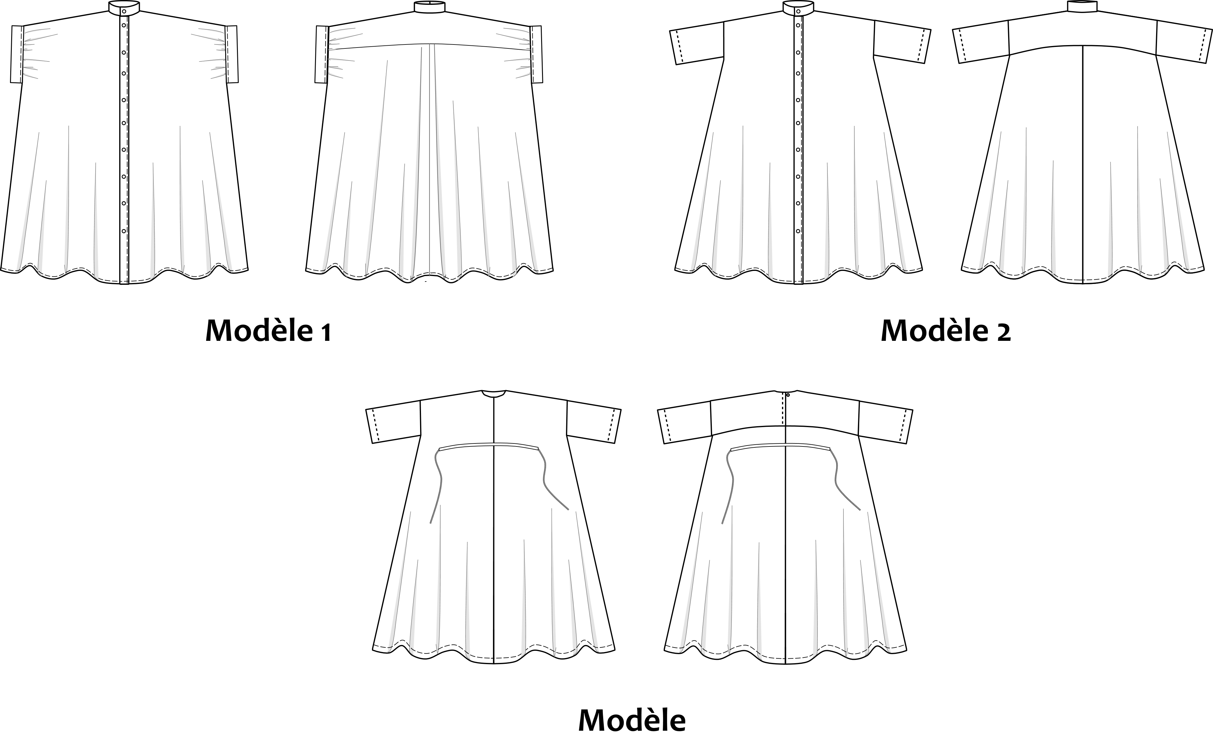 Sketchs des modèles pack Dunes