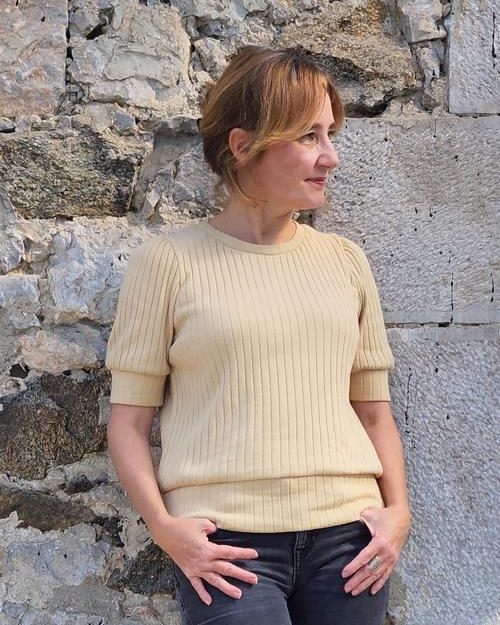 Tee-shirt Billie en maille ribs Cousette