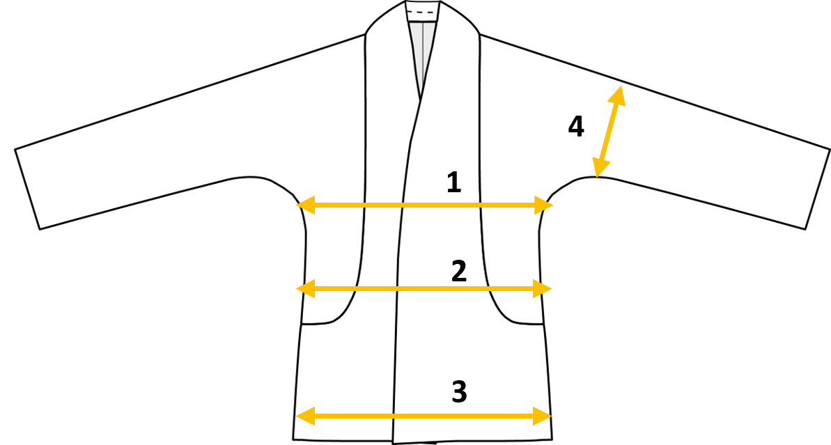 Manteau Courtney mesures finies devant