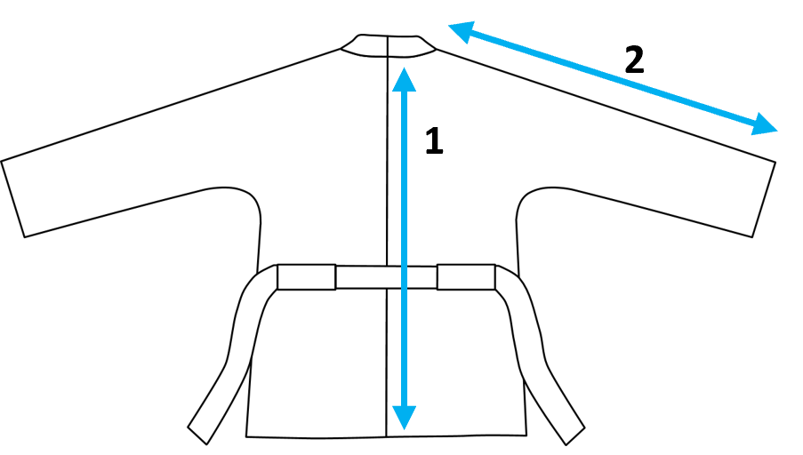 Manteau Courtney mesures finies dos