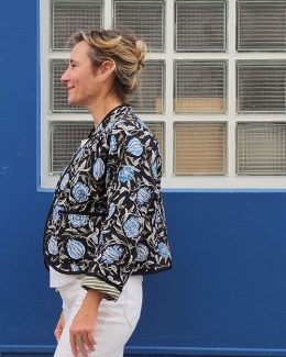 Patron de la veste Tina en matelassé Indien
