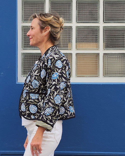 Patron de la veste Tina en matelassé Indien