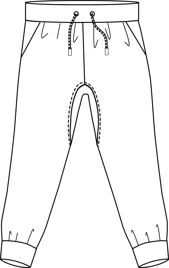 Jogging Joe, vue de devant avec bracelets de cheville