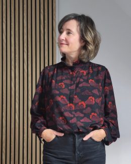 Blouse Karma en viscose Lise Tailor. Photo de face.